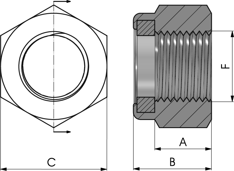 SHORT SELF-LOCKING NUT